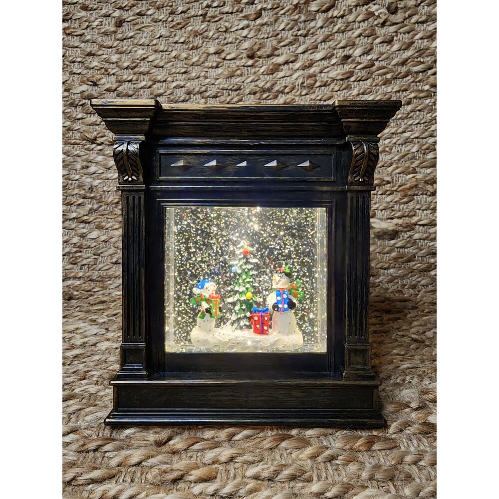 New! Gerson International Lighted Christmas Water Lantern Winter Holiday Scene